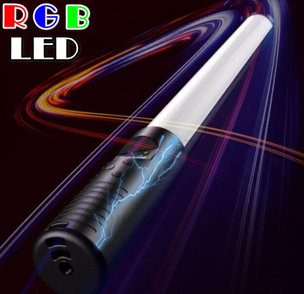 Akuma Портативная светодиодная LED лампа RGB-подсветка для видеосъемки, палочка для фотосъемки, 9 цветов, пульт дистанционного управления, регулируемый 3200K-6000K