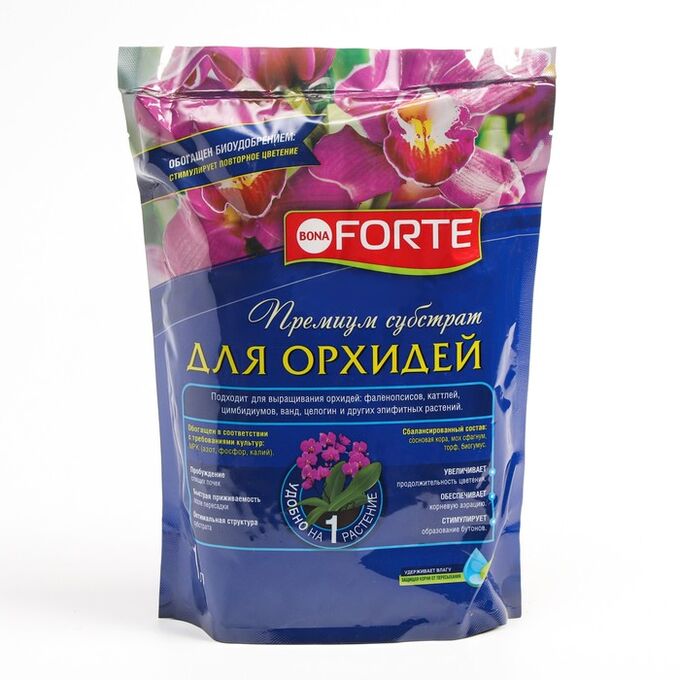 BONA FORTE Субстрат Бона Форте для орхидей, 1 л