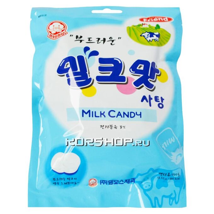 Карамель молочная Milk CANDY Mammos 100г 1/20
