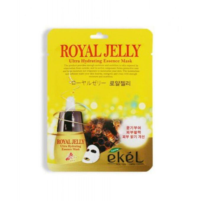 Ekel cosmetics Маска-салфетка для лица с маточным молочком, EKEL, 25 мл