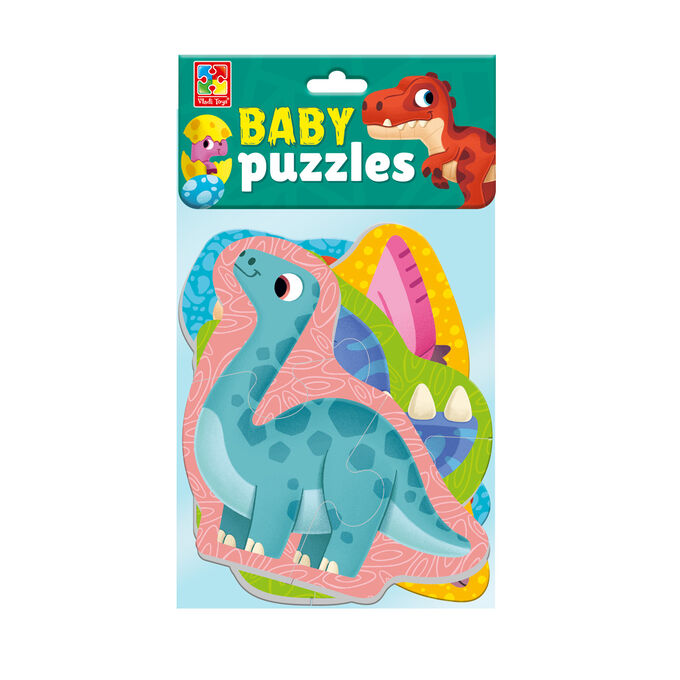 Мягкие пазлы Baby puzzle &quot;Динозавры&quot; 4 картинки, 12 эл.