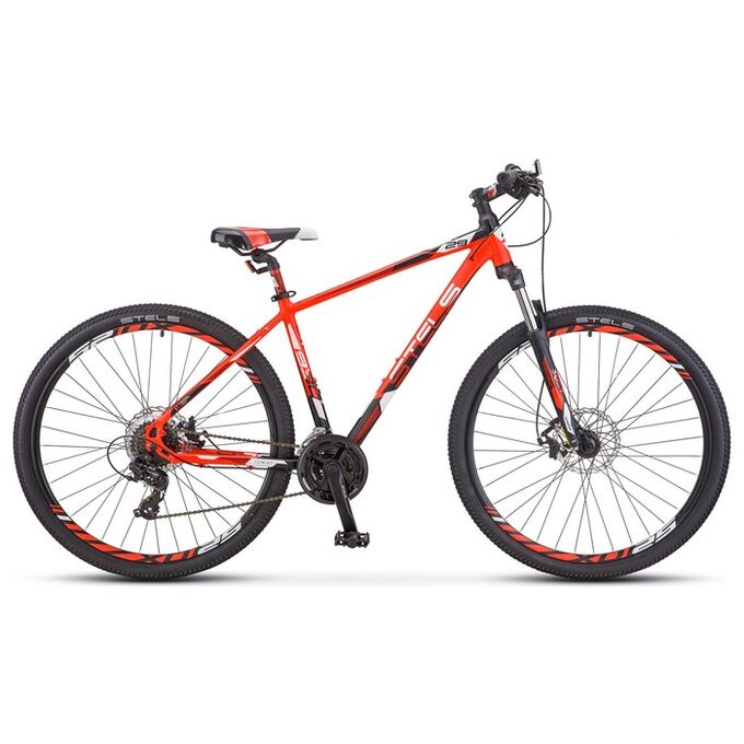 Велосипед 29&quot; Stels Navigator-930 MD, V010, цвет неоновый красный/чёрный, размер 20,5&quot;