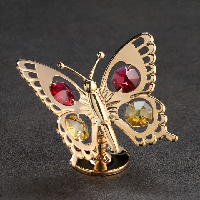 СИМА-ЛЕНД Сувенир «Бабочка цв.»,с кристаллами