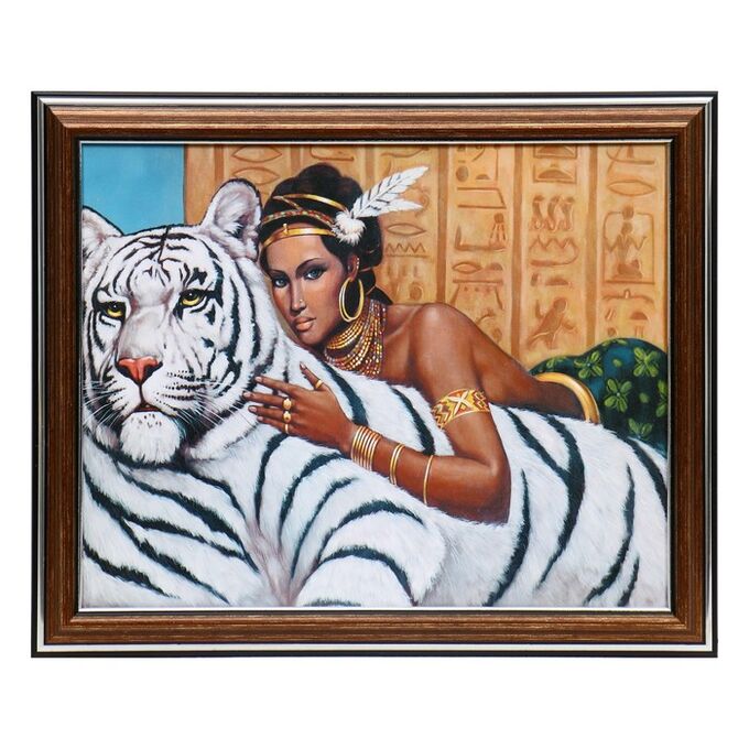 СИМА-ЛЕНД Картина &quot;Белый тигр&quot; 20х25 (28*23) см