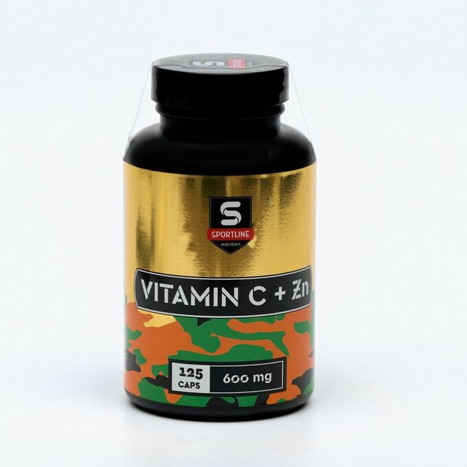 СИМА-ЛЕНД Витамины Sportline , Vitamin C+Zn , 125 капсул