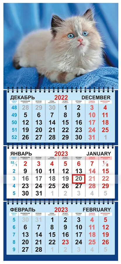 ЛиС Квартальный календарь на 2023 год &quot;Котёнок&quot;