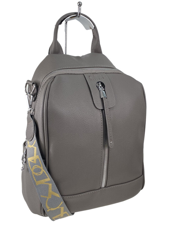 Женская сумка-рюкзак из искусственной кожи, цвет серый