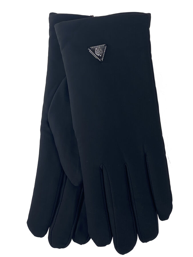Greta Женские перчатки утепленные, цвет черный