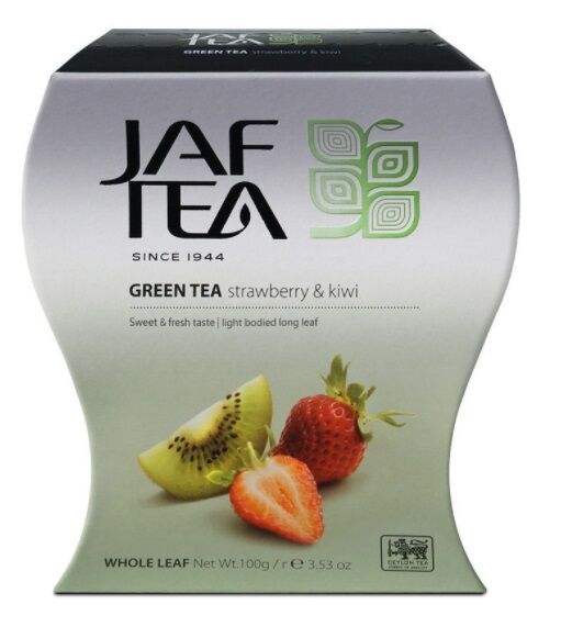 Jaf Tea Strawberry Kiwi зеленый чай с клубникой и киви 100 г