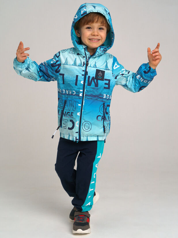 Play today Куртка текстильная с полиуретановым покрытием для мальчиков (ветровка)