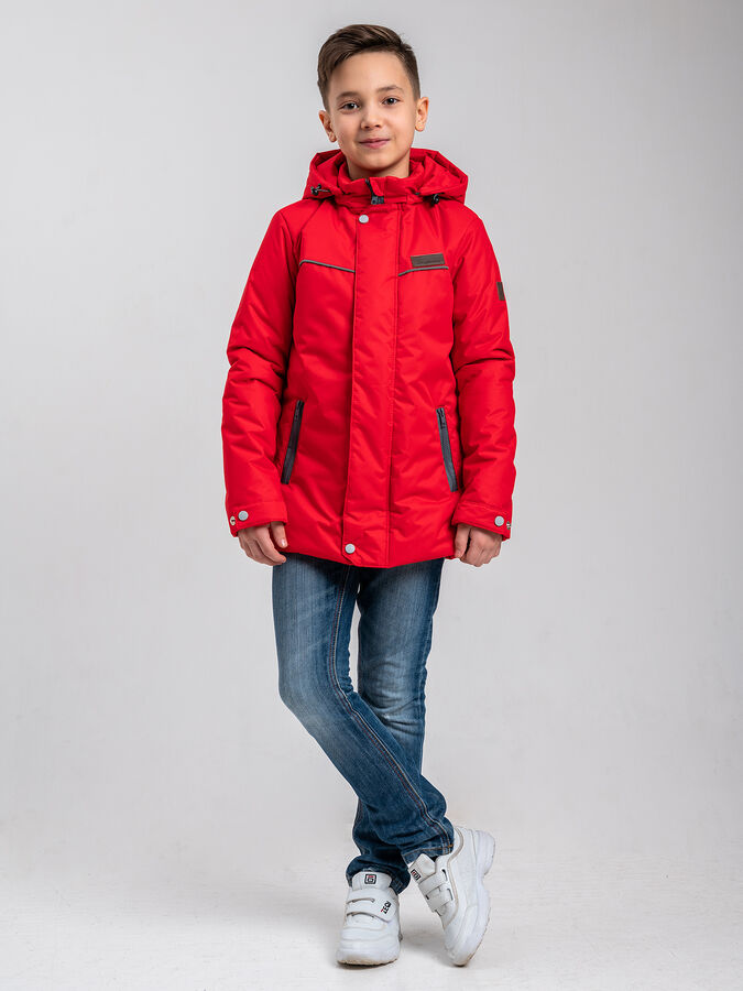 yollochka Куртка демисезонная для мальчика М-22 красный