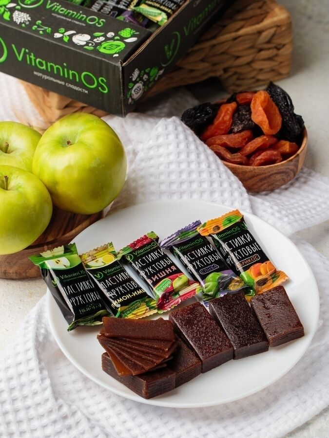 SuperNut / Натуральная фруктовая пастила Vitaminos ассорти 4 вкуса ...