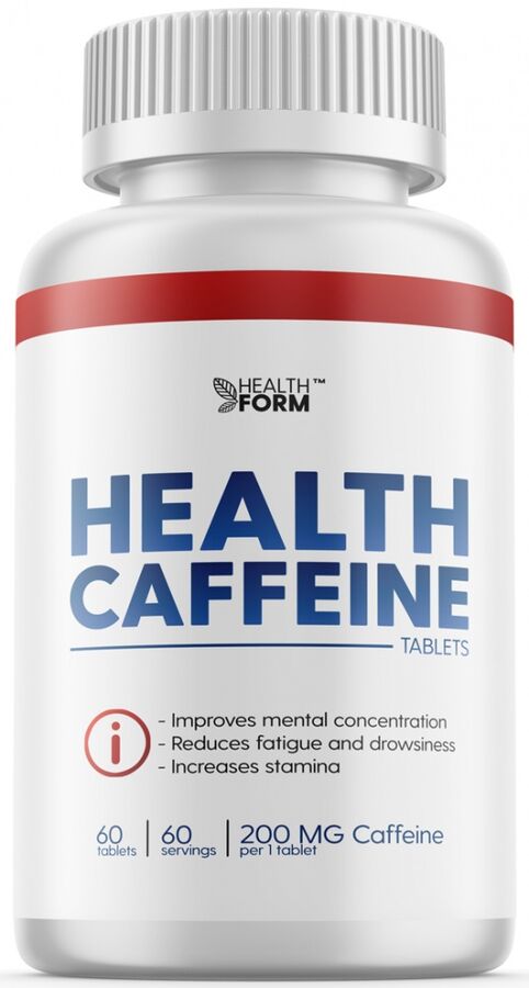 Энергетик Health Form Caffeine 200 мг 60 таблеток