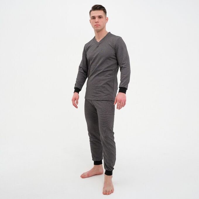 Комплект термо мужской (джемпер, брюки), цвет тёмно-серый