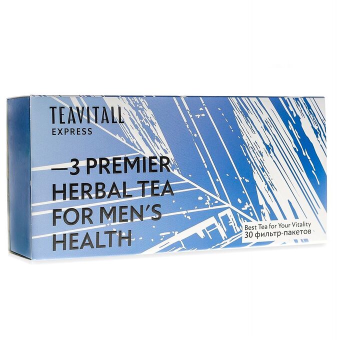 Greenway Чайный напиток для мужского здоровья TeaVitall Express Premier 3, 30 фильтр-пакетов