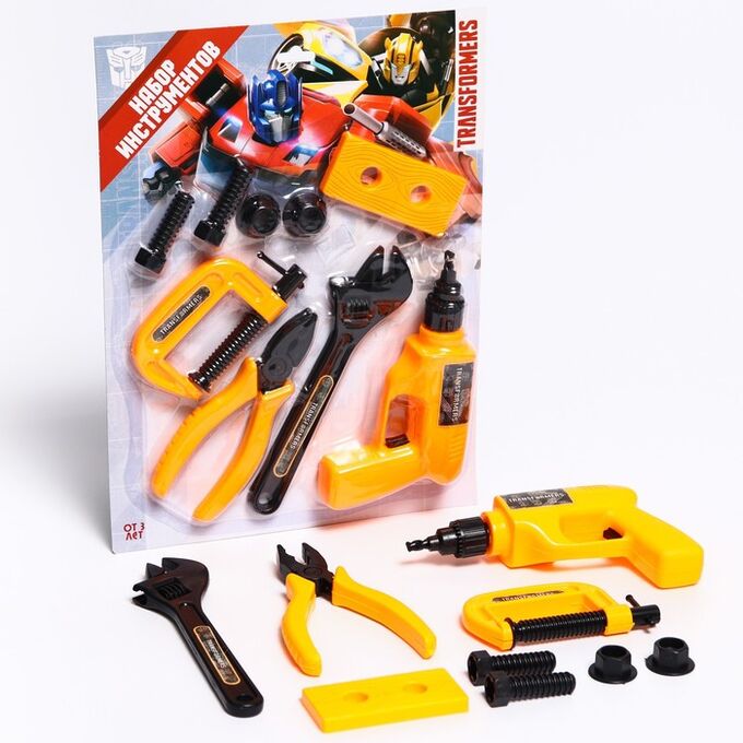 Hasbro Набор строителя с инструментами игровой, 9 предметов, Трансформеры
