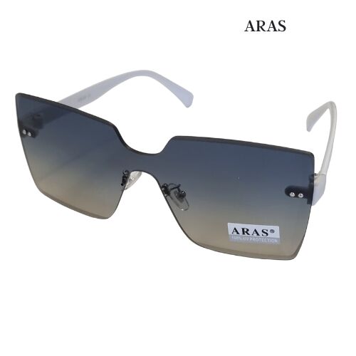 Очки солнцезащитные женские ARAS, белые дужки, 54145-8891 с7, арт. 354.113