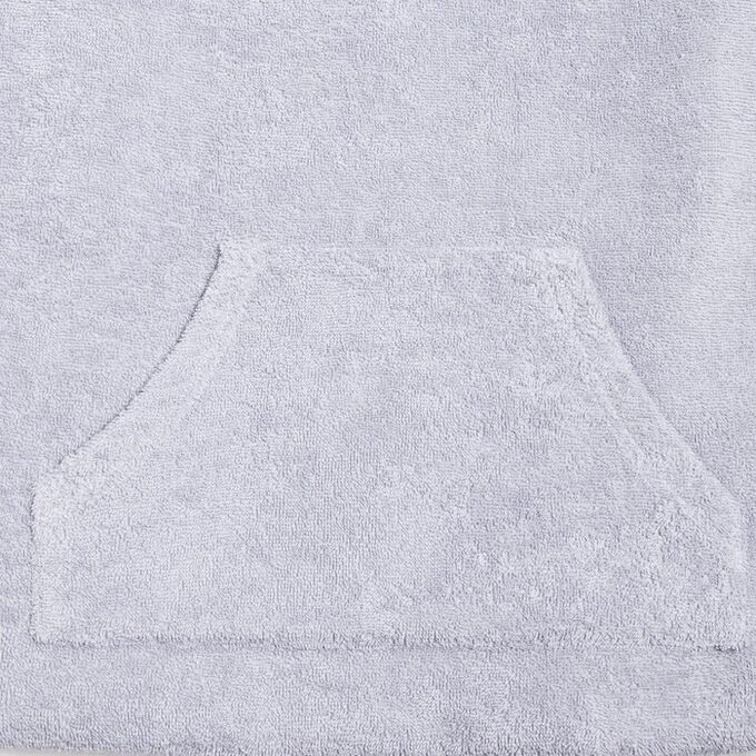 Полотенце-пончо с карманом Крошка Я, цвет серый, размер 32-38, 100 % хлопок, 320 г/м2