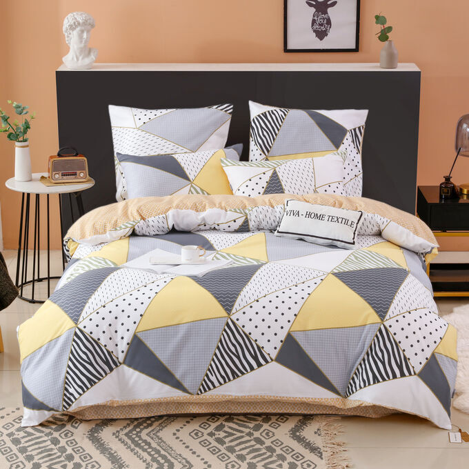 Viva home textile Комплект постельного белья Делюкс Сатин L414