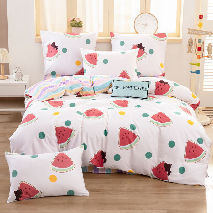 Viva home textile Комплект постельного белья Делюкс Сатин L415