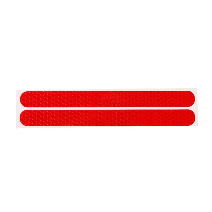 СИМА-ЛЕНД Наклейка светоотражающая для авто, 16x1.5 см, красный, набор 2 шт