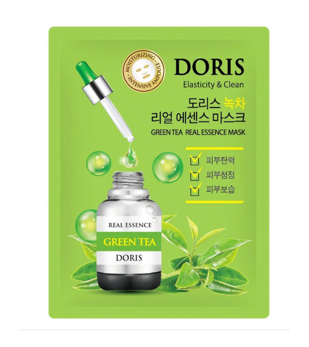 Маска для лица с зеленым чаем Корея Doris