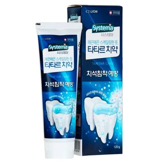 CJ Lion LION Зубная паста для профилактики против образования зубного камня «SYSTEMA TARTAR», 120 гр