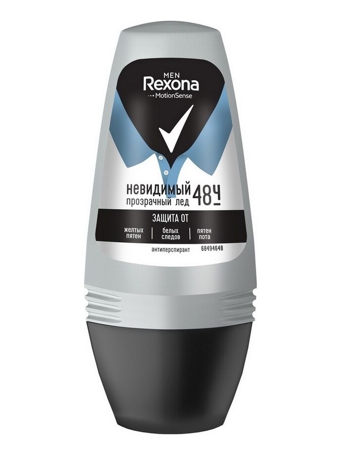 Rexona Роликовый антиперспирант Прозрачный лед Невидимый 50 мл