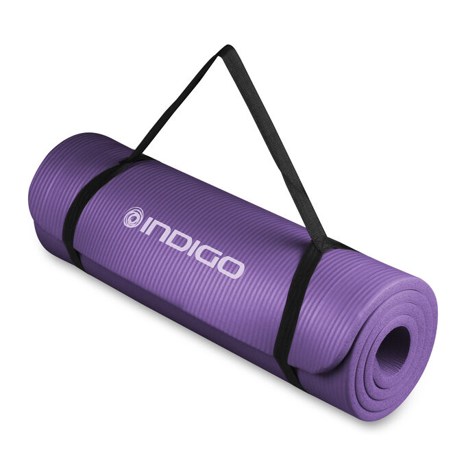 INDIGO Коврик для йоги и фитнеса, толщина 1 см