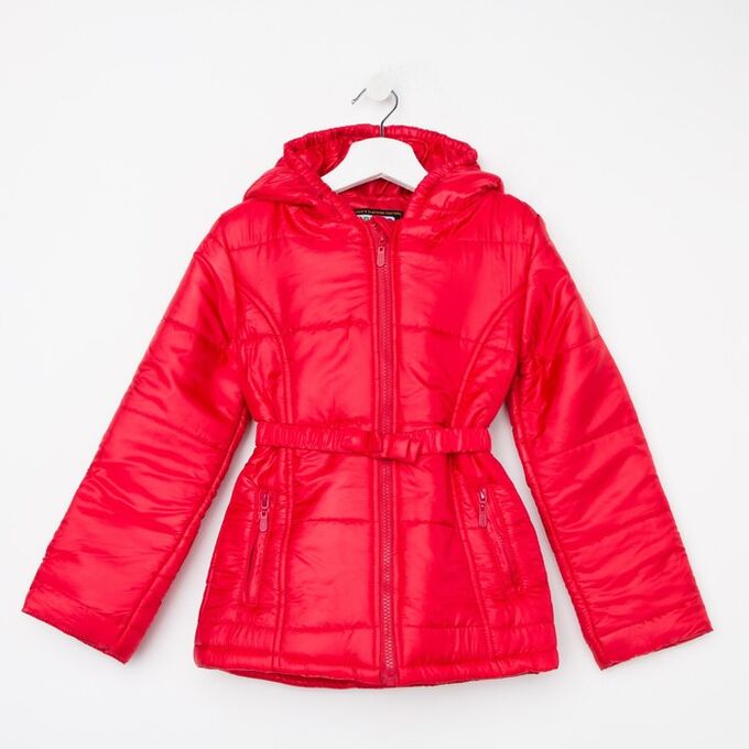 BONITO KIDS Куртка для девочки, цвет красный, рост