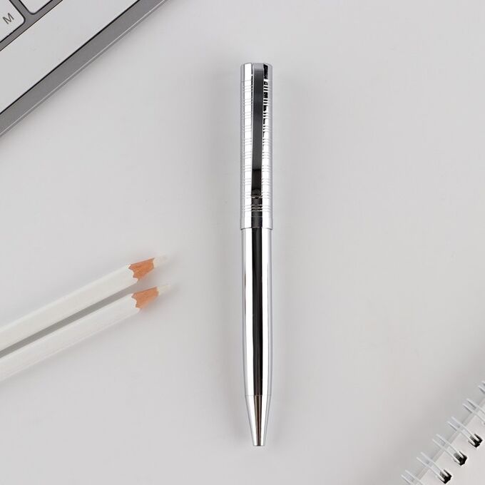 Art Fox Ручка рифленая цвет серебро,металл, 0,1 мм