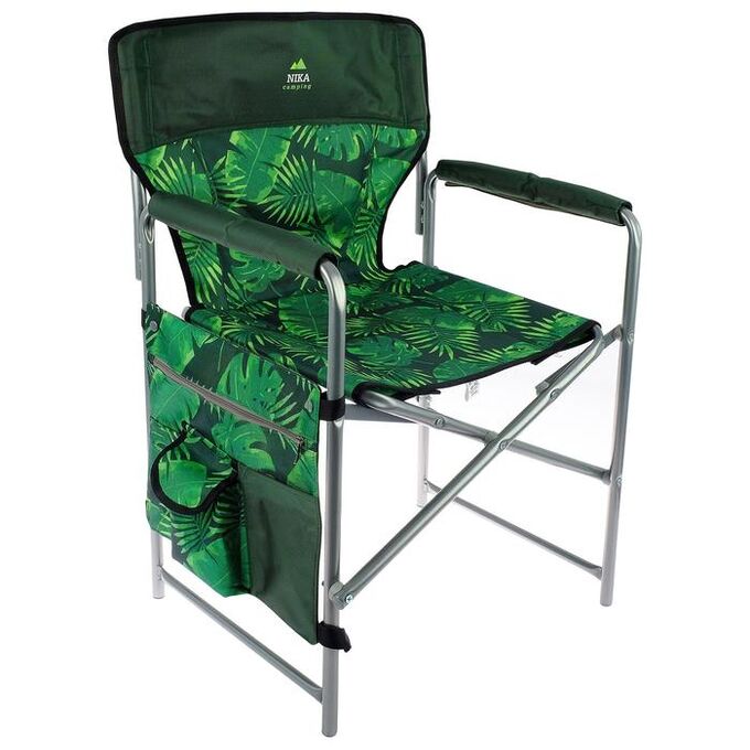 NIKA Кресло складное КС2, 49 х 55 х 82 см, тропические листья