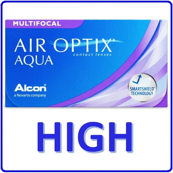 1-мес контактные линзы AIR OPTIX AQUA MULTIFOCAL 3 линзы HIGH