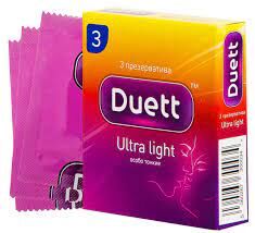 Презервативы DUETT ultra light №3