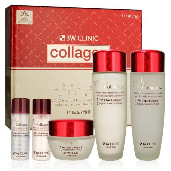 3W Clinic 3W Набор &quot;Collagen Skin Care 3 Items Set&quot;, 420гр