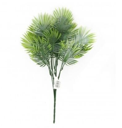 Пальма ветка 40 см цвет зеленый/белый