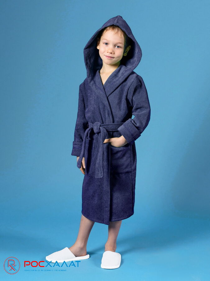 Росхалат Детский махровый халат с капюшоном МЗ-04 (87)