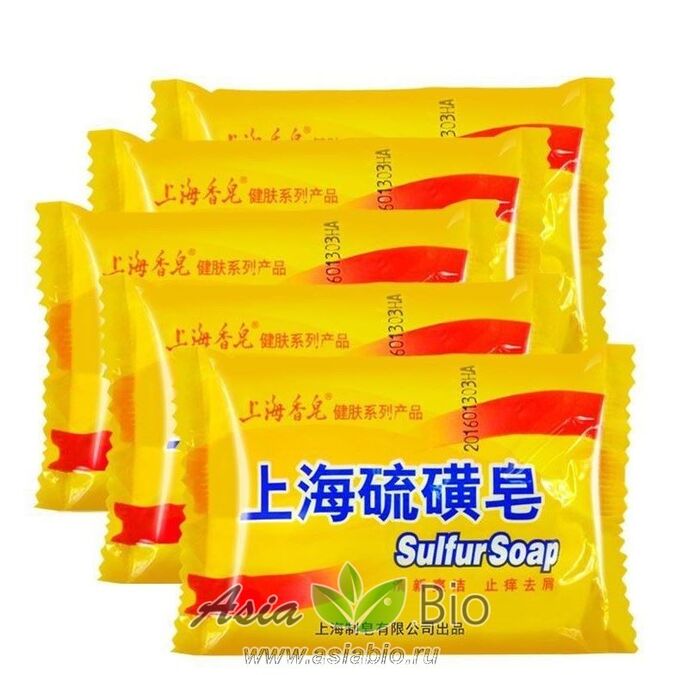 (0854) Серное шанхайское мыло &quot; Shanghai Sulphur Soap&quot;- акне, воспаление
