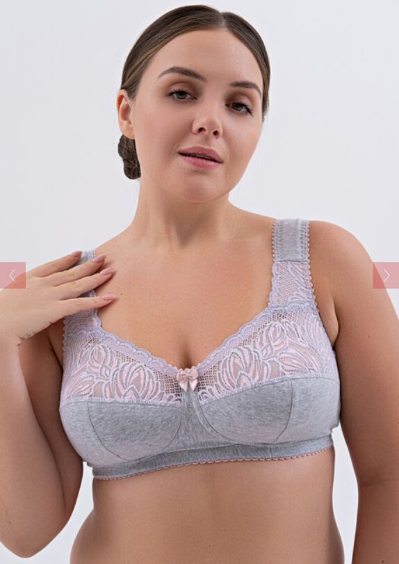 VALMIRA / Бюстгальтер СЕРЫЙ С ЛОТОСОМ | ХЛОПОК и ЛЁН цветная коллекция ...