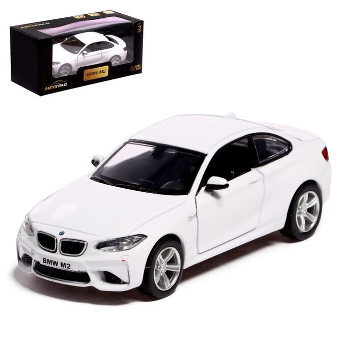 Автоград Машина металлическая BMW M2 COUPE, 1:32, инерция, открываются двери, цвет белый