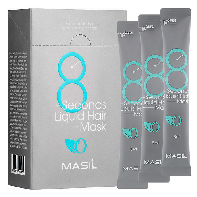 Экспресс-маска для объема волос/ 8 Seconds Salon Liquid Hair Mask, Masil, Ю.Корея, 16 г