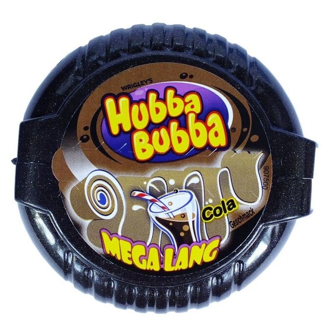 Жевательная резинка со вкусом колы Hubba Bubba Mega Long Cola Лента Хубба Бубба рулетка 56 гр