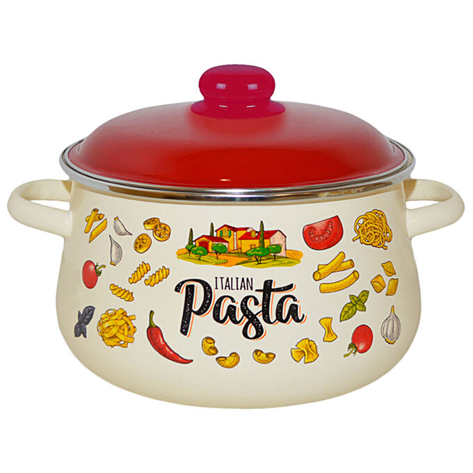 Кастрюля эмалированная Pasta ITALIAN 5,5л ТМ Appetite