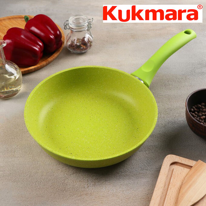 Сковорода антипригарная литая 22см Trendy style lime ТМ KUKMARA