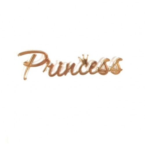 &#039;Princess 8*2см&#039; золото, пластиковый топпер для торта