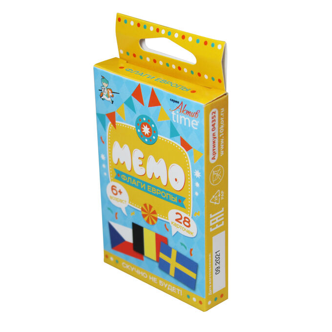 Десятое королевство Игра настольная &quot;МЕМО&quot; Флаги (Европа). Серия АКТИВ time
