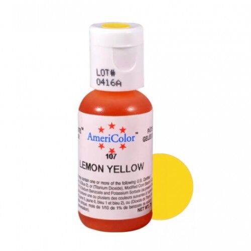 &#039;Americolor&#039;,желтый(lemon yellow),пищевой краситель,21 гр, США