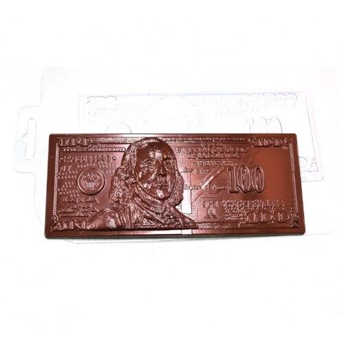 &#039;100 долларов&#039; пластиковая форма для шоколада (MF)