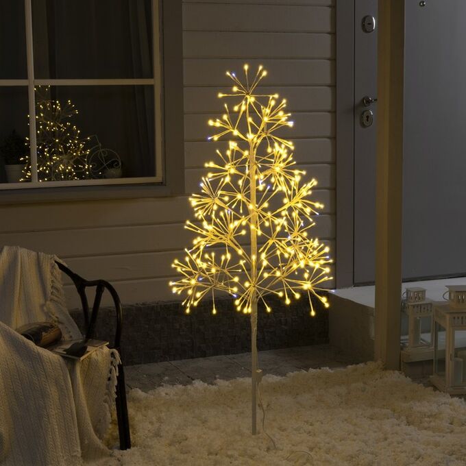 Luazon Lighting Светодиодное дерево «Ёлка» 1.5 м, 324 LED, мерцание, 220 В, свечение тёплое белое