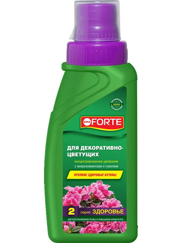 Bona Forte Жидкое органо-минеральное удобрение для декоративно-цветущих 285 мл.